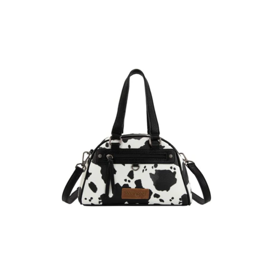 Wrangler Cow Print Handbag - Black