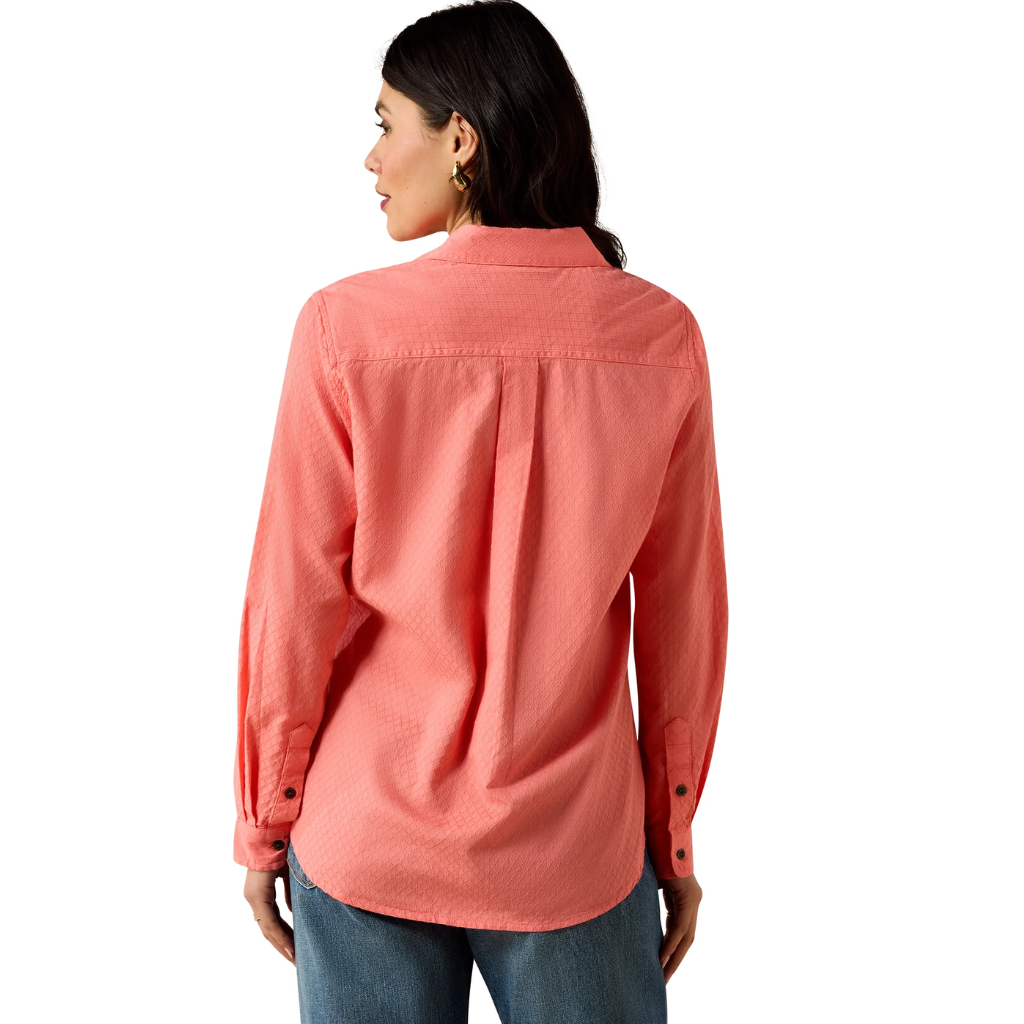 Ariat Ladies REAL Billie Jean Shell Pink Dobby Shirt