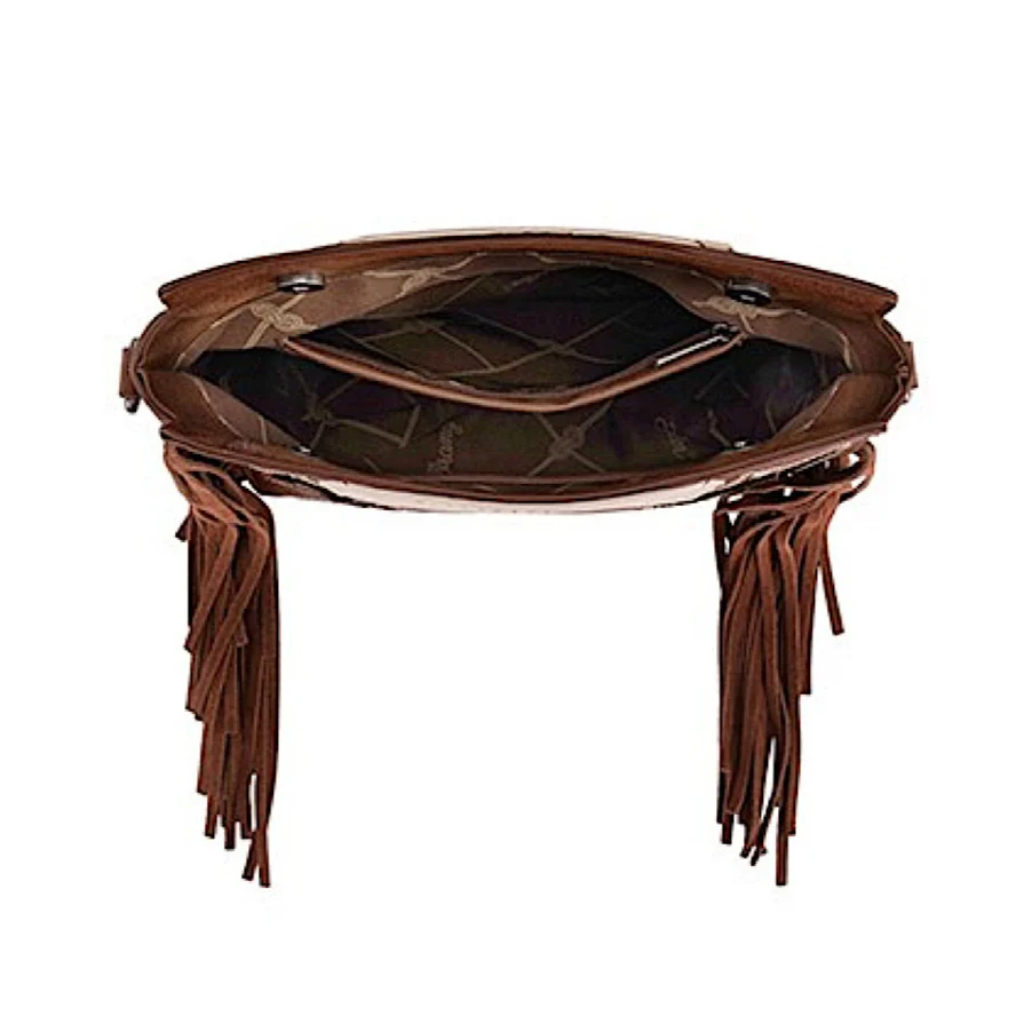 Wrangler Dallas Fringe Bag - Coffee