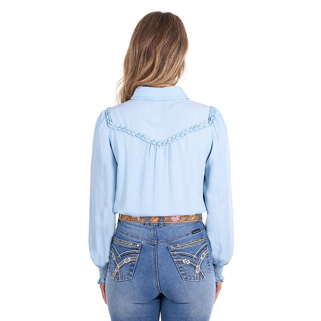 Pure Western Women's Daniela Shirt - Denim