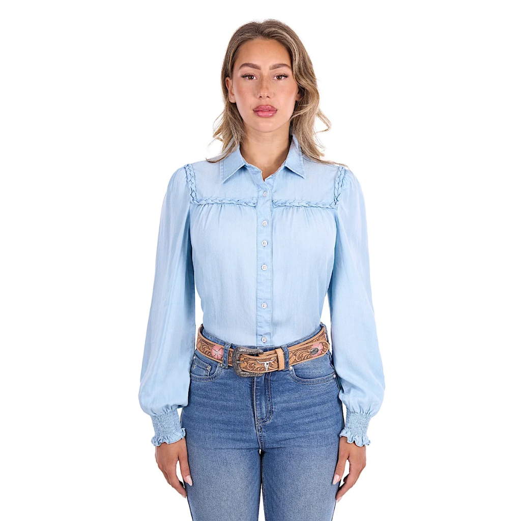 Pure Western Women's Daniela Shirt - Denim