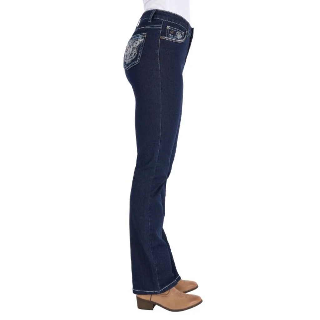 Pure Western Women's Daph High Rise Bootcut Jean 34L