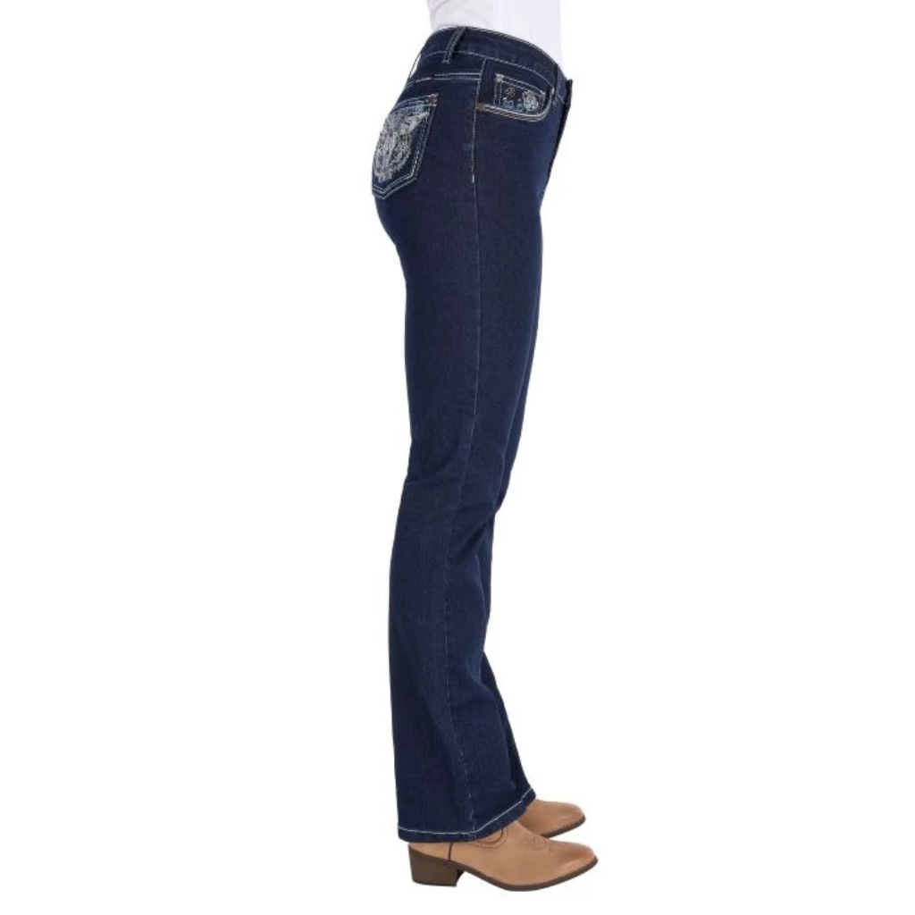 Pure Western Women's Daph High Rise Bootcut Jean 34L