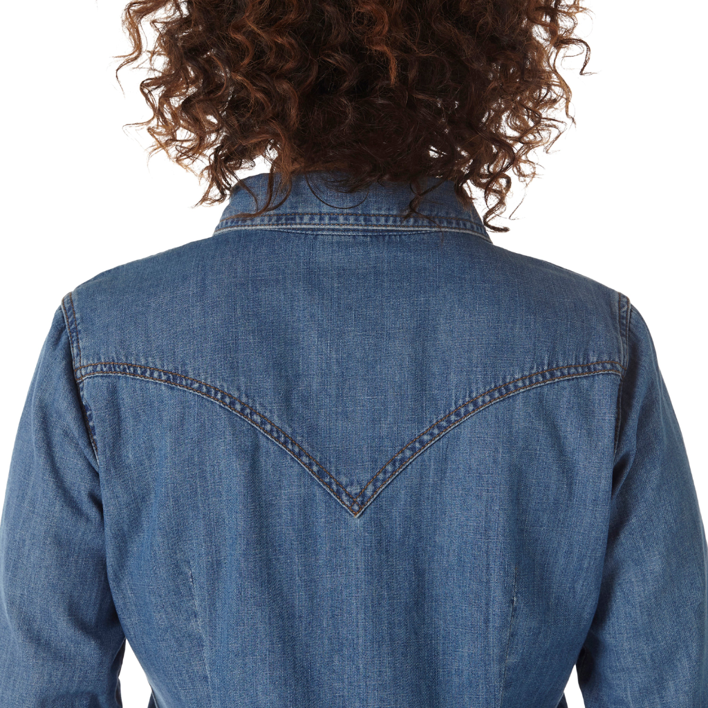 Wrangler Women's Classic Fit Denim Shirt