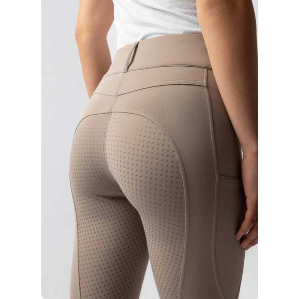 Horze Evelyn Full Grip Ladies Breeches Simply Taupe