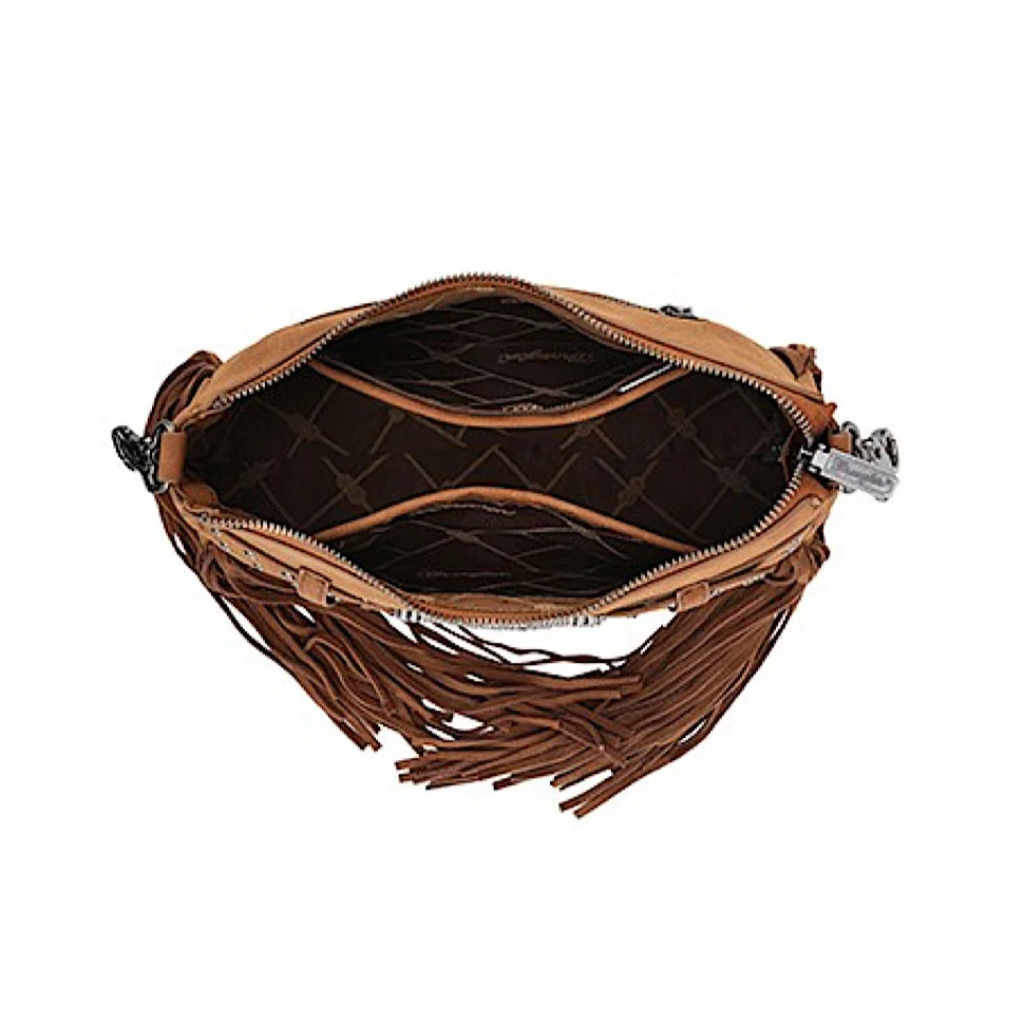 Wrangler Two Tone Fringe Bag - Camel