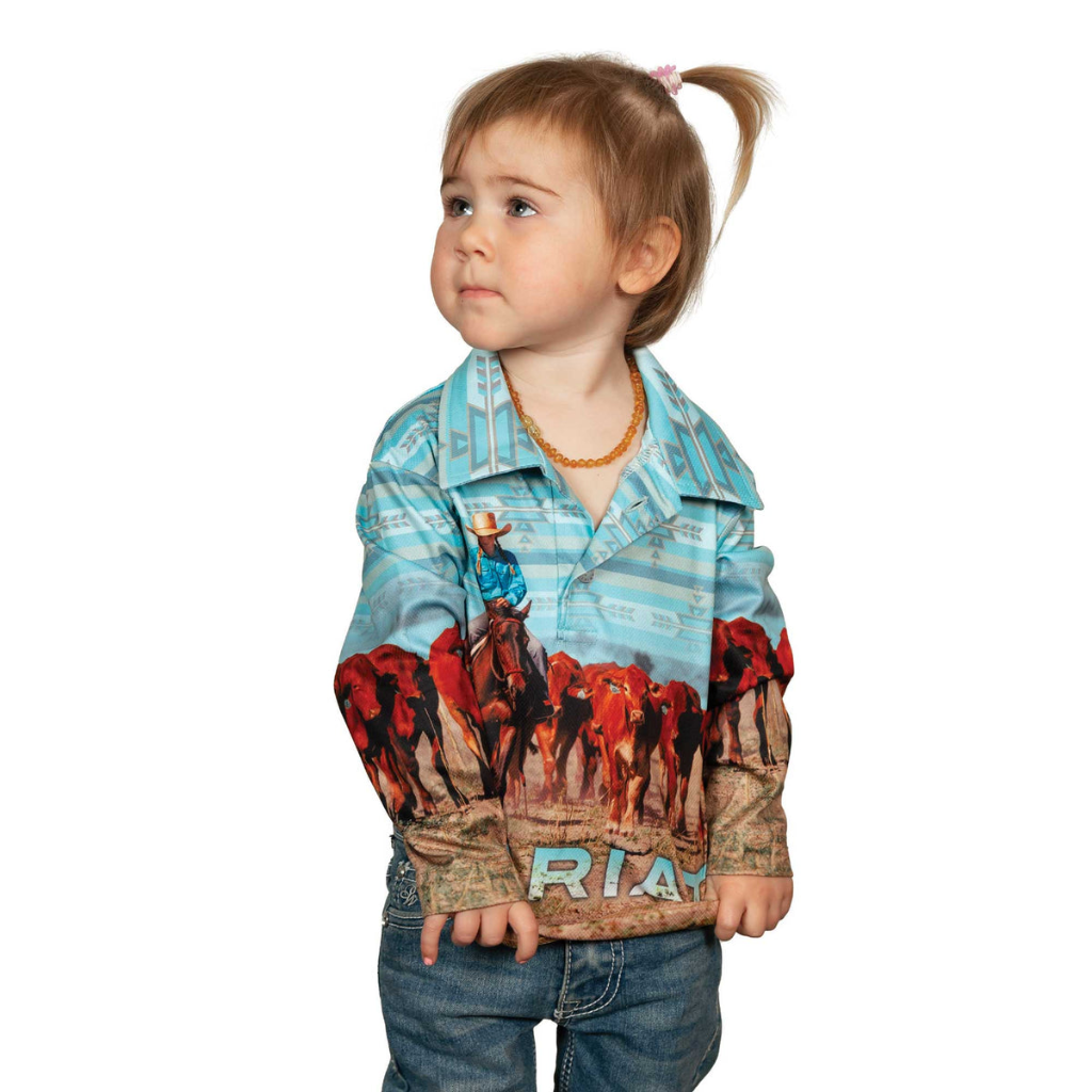 Ariat Kids Fishing Shirt Little Cowgirls