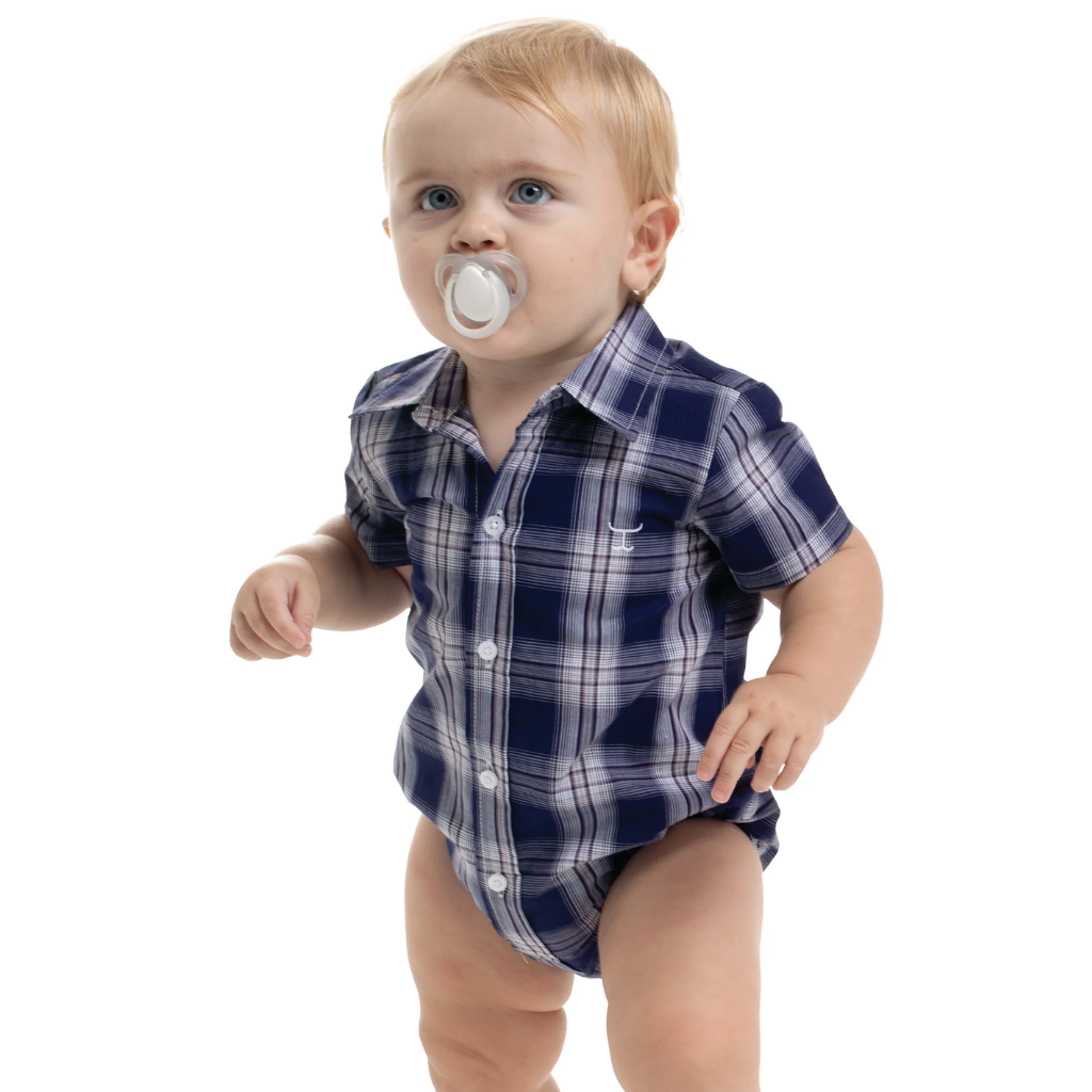 Infant's Just Country Frankie Short Sleeve Full Button Print Jumpsuit