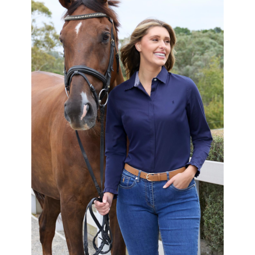 Women's Gill Long Sleeve Shirt Navy