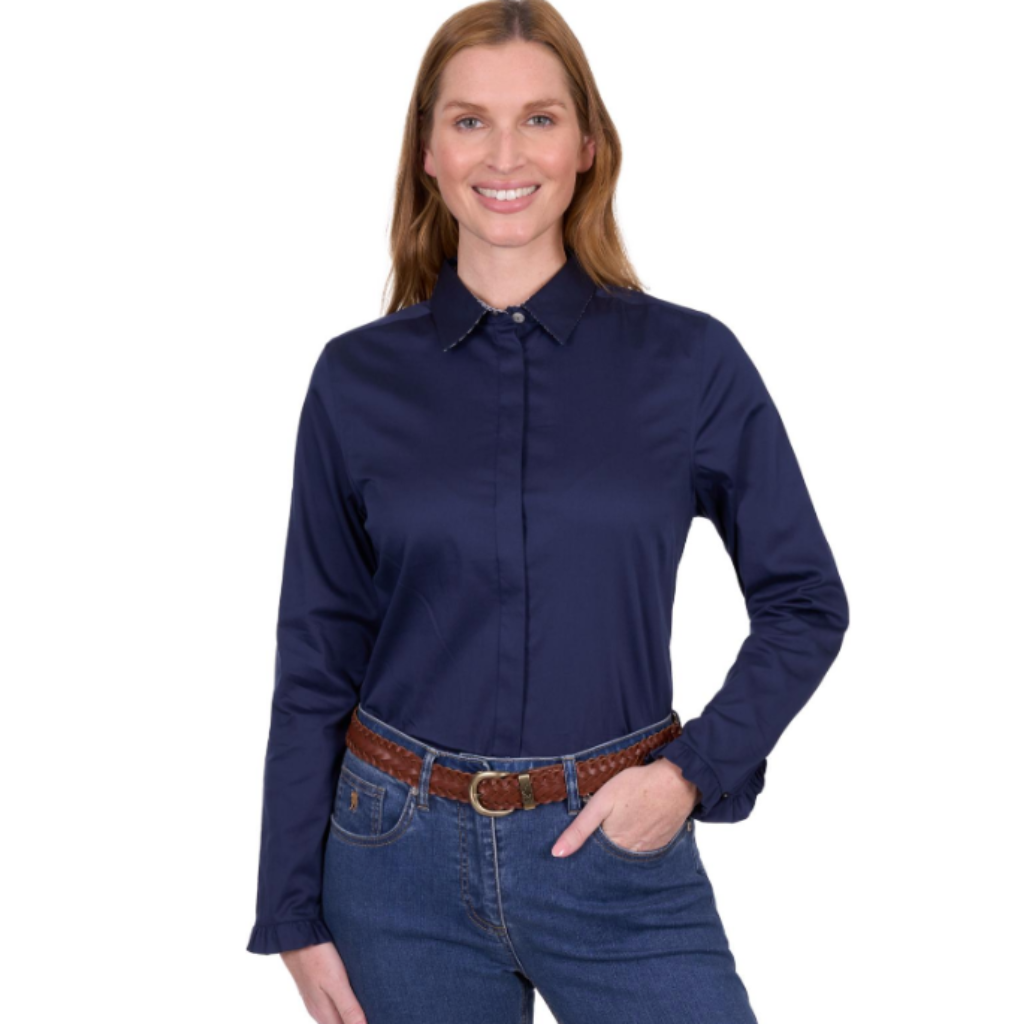 Women's Gill Long Sleeve Shirt Navy