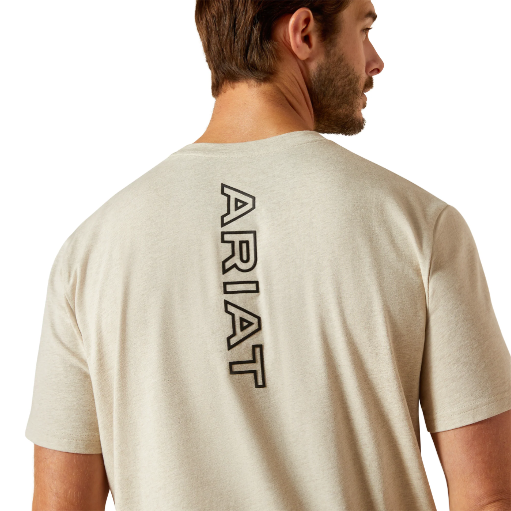 Ariat Men's BV Logo Khaki Heather T-Shirt