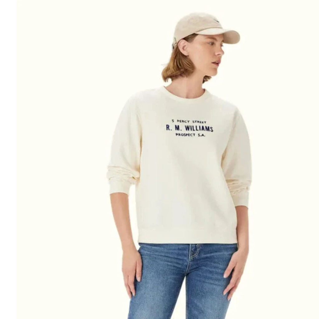 R.M Williams Heritage Sweatshirt Brushed Ivory