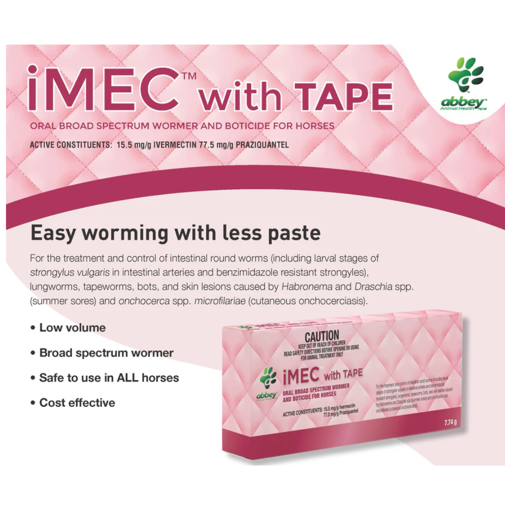 iMEC with Tape Horse Wormer