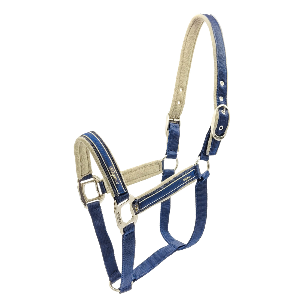 Lami-Cell Headstall Elegance Halter - Navy