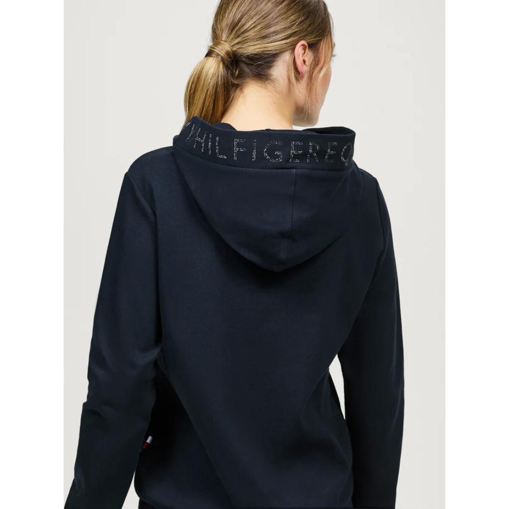 Tommy Hilfiger Lauren Rhinestone Hoodie Desert Sky
