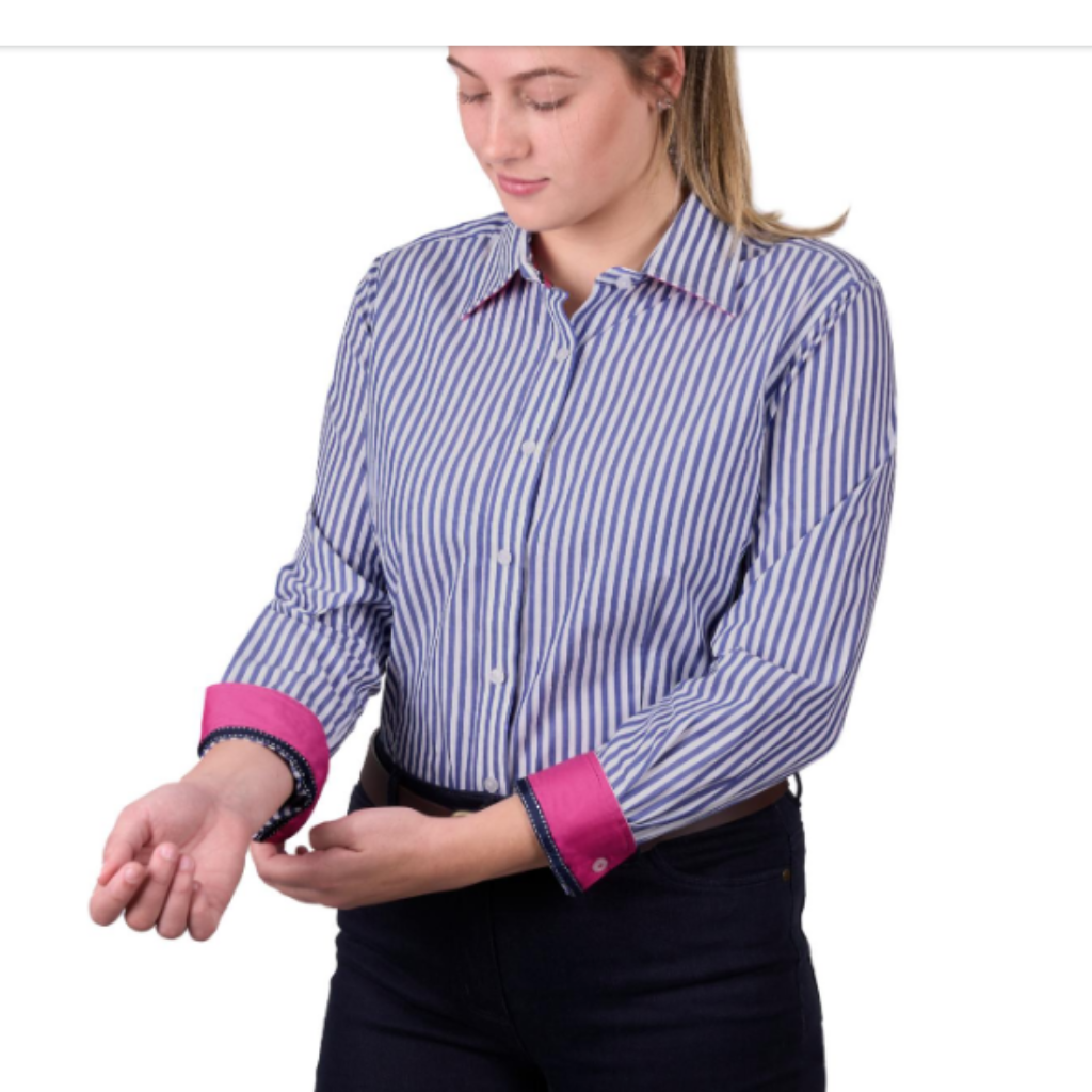 Women's Thomas Cook Lawson Long Sleeve Shirt Blue/White