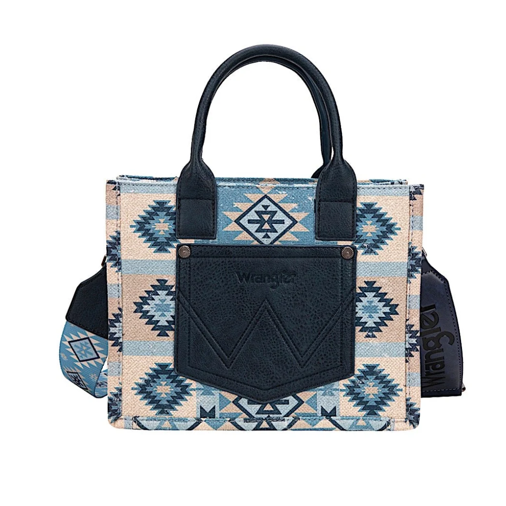 Wrangler Macy Aztec Crossbody Bag - Blue