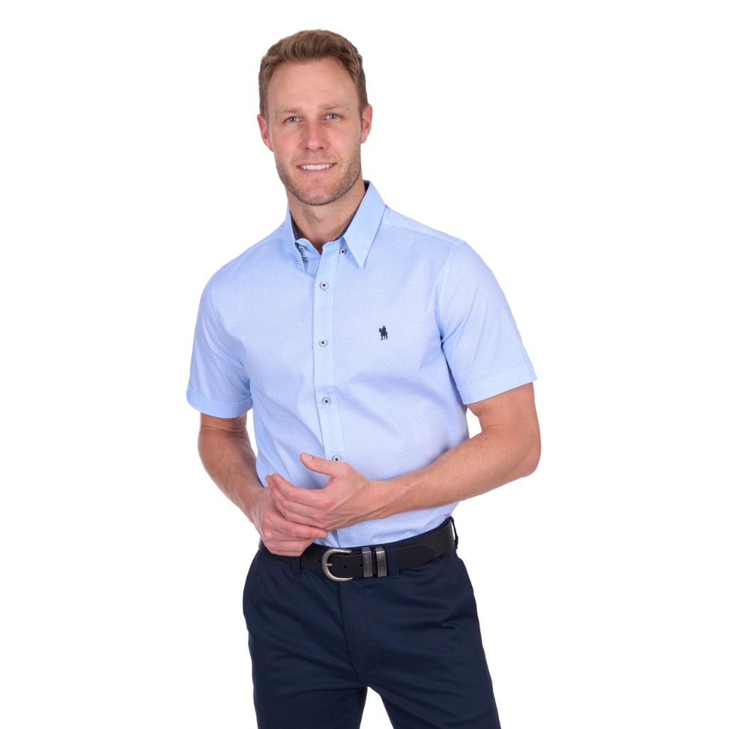 Men’s Thomas Cook Michael Print Tailored Short Sleeve Shirt