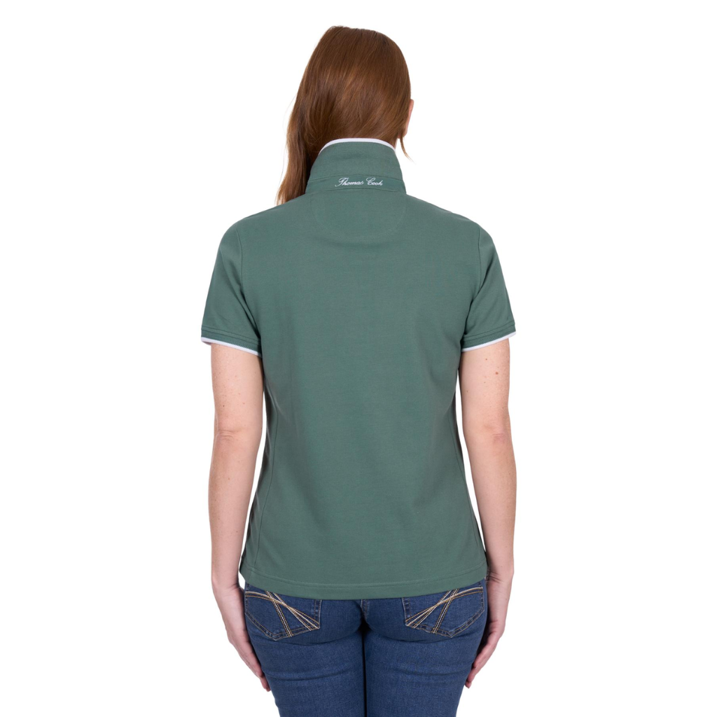 Women's Thomas Cook Michelle Short Sleeve Polo Khaki