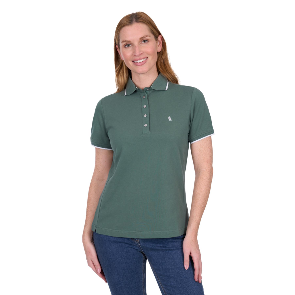 Women's Thomas Cook Michelle Short Sleeve Polo Khaki