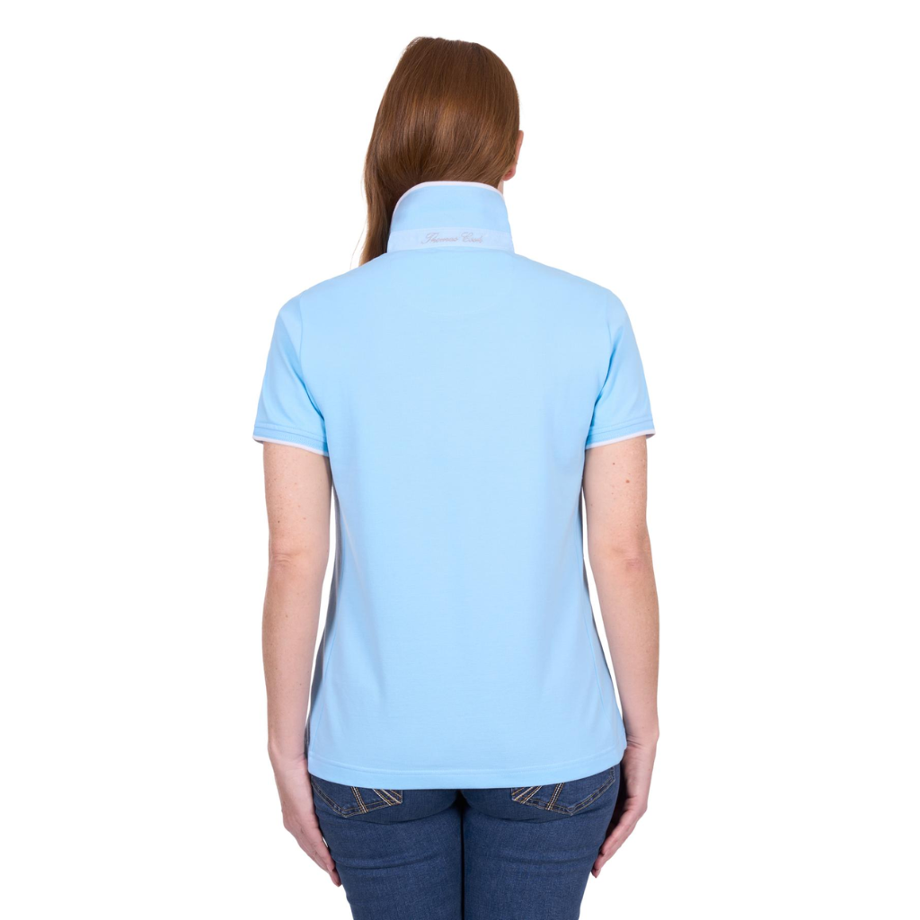 Women's Michelle Short Sleeve Polo Pale Blue