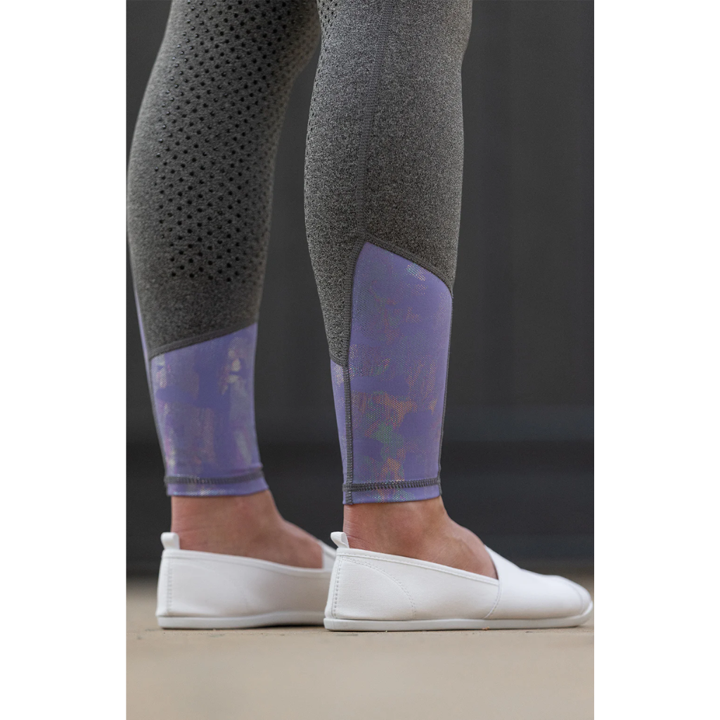 Bare Youth Performance Riding Tights - Mauve Shimmer