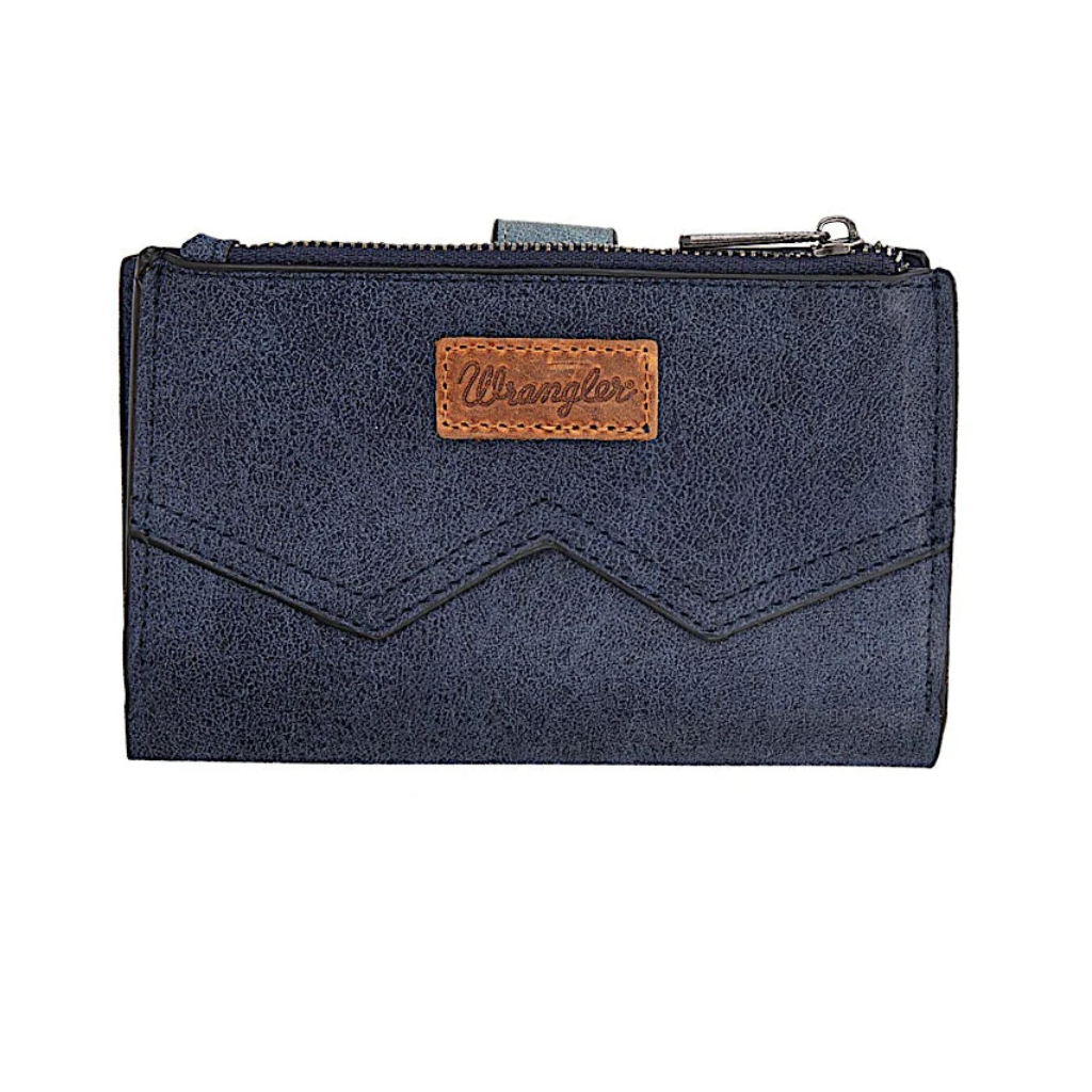 Wrangler W Stitch Wallet - Navy