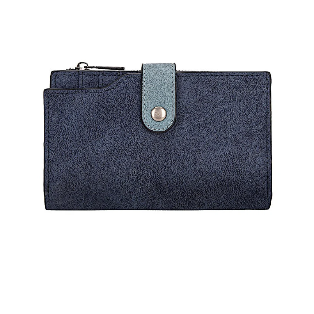 Wrangler W Stitch Wallet - Navy