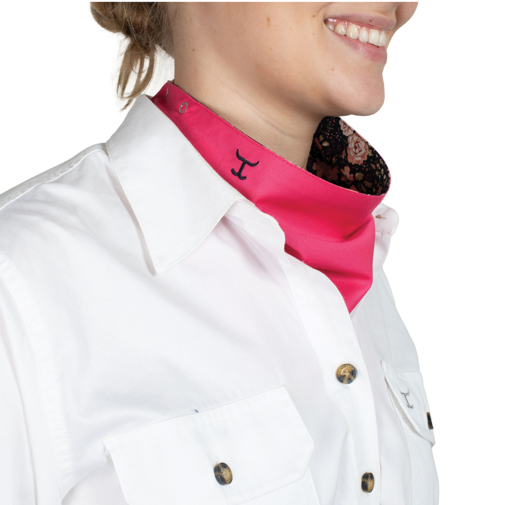 Just Country Women's Carlee Double Sided Scarf Navy/ Hot Pink