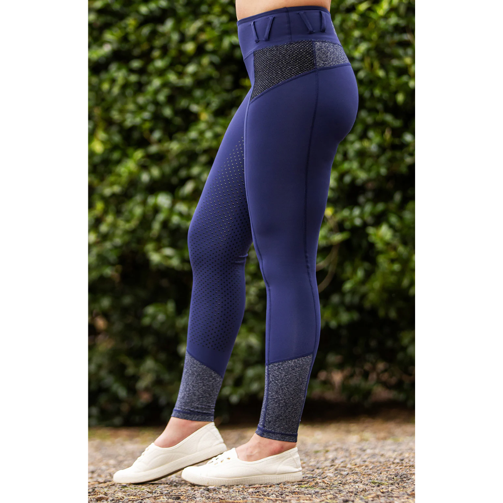 Bare Youth Performance Riding Tights - Oxford Active Navy
