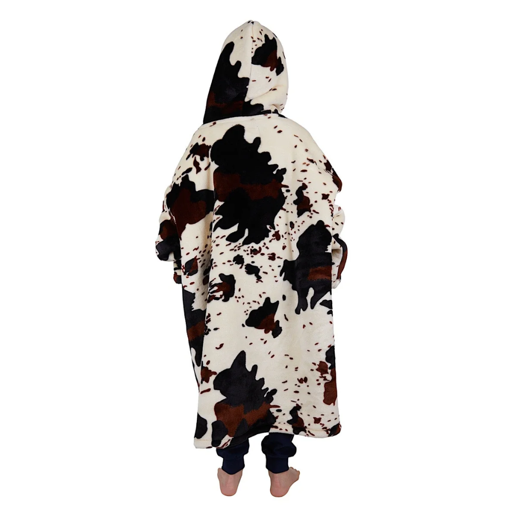 Pure Western Kid's Cow Print Snuggle Hoodie