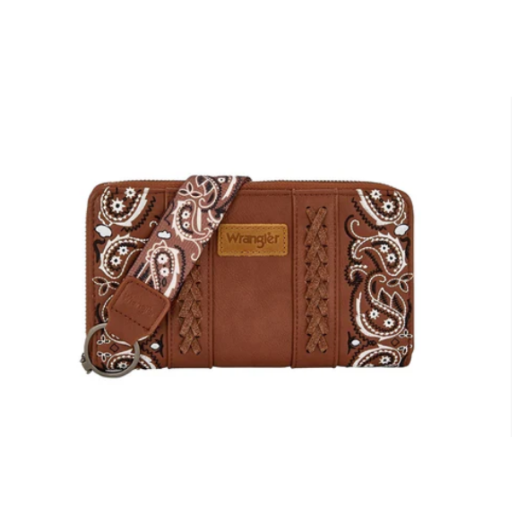 Wrangler Ladies Paisley Wallet Tan