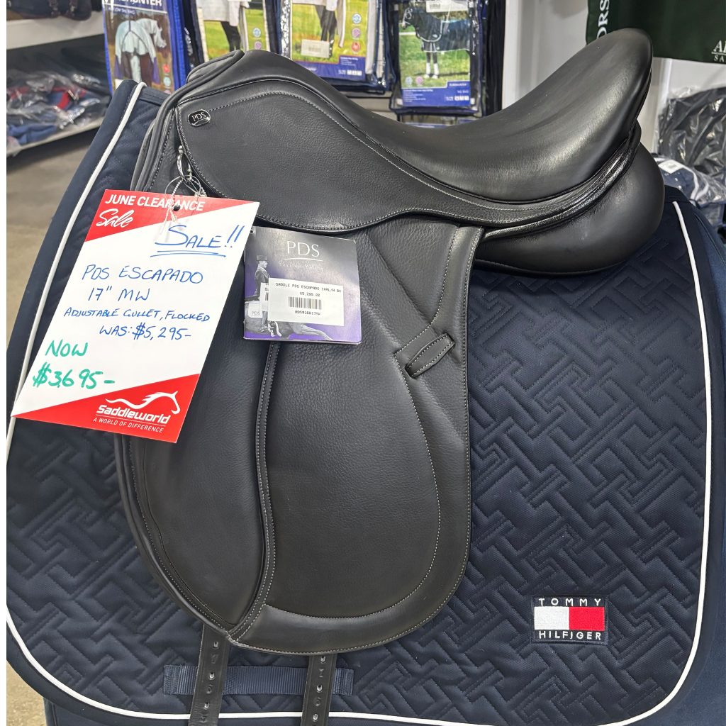 PDS Escapado Monoflap Dressage Saddle 17" MW