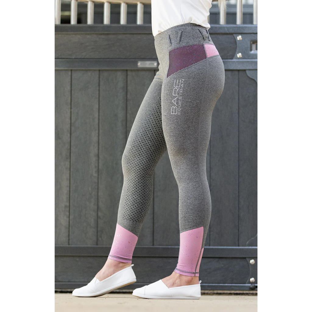BARE Performance Riding Tights - Pink Galaxy