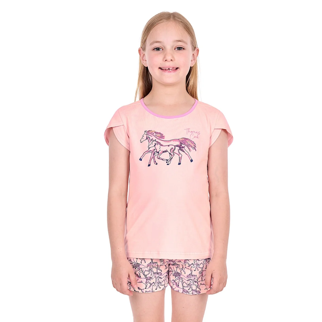 Thomas Cook Girl's Horses PJ - Peach