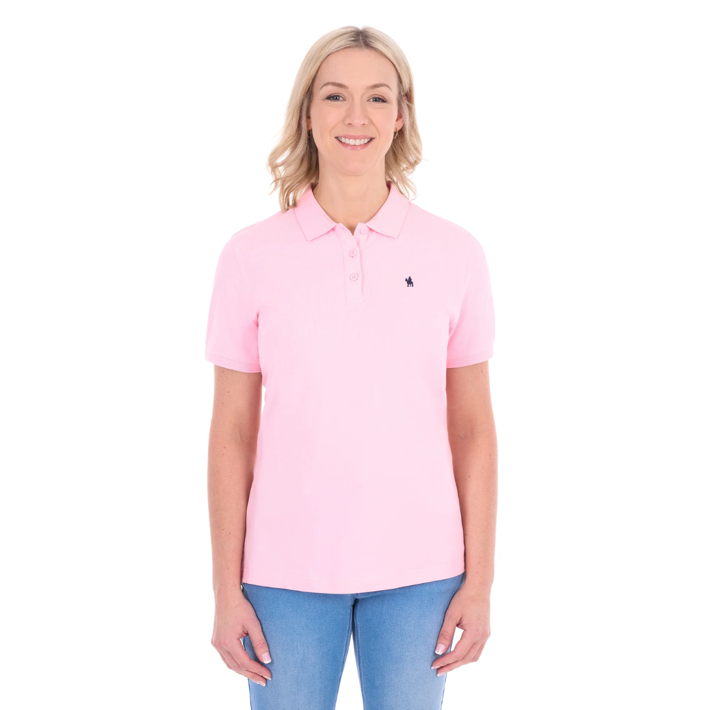 Thomas Cook Women's Classic Stretch S/S Polo Pale Pink