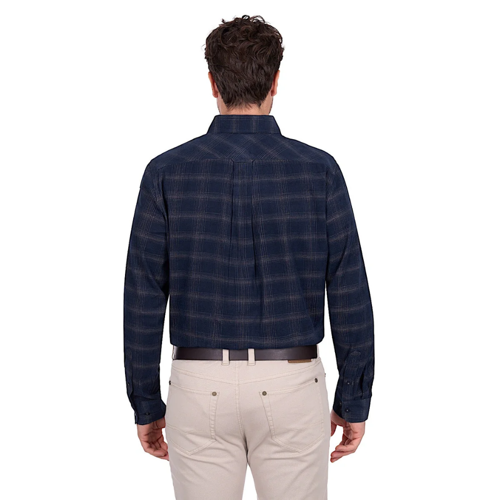 Thomas Cook Men's Ronald Thermal Shirt - Navy / Tan
