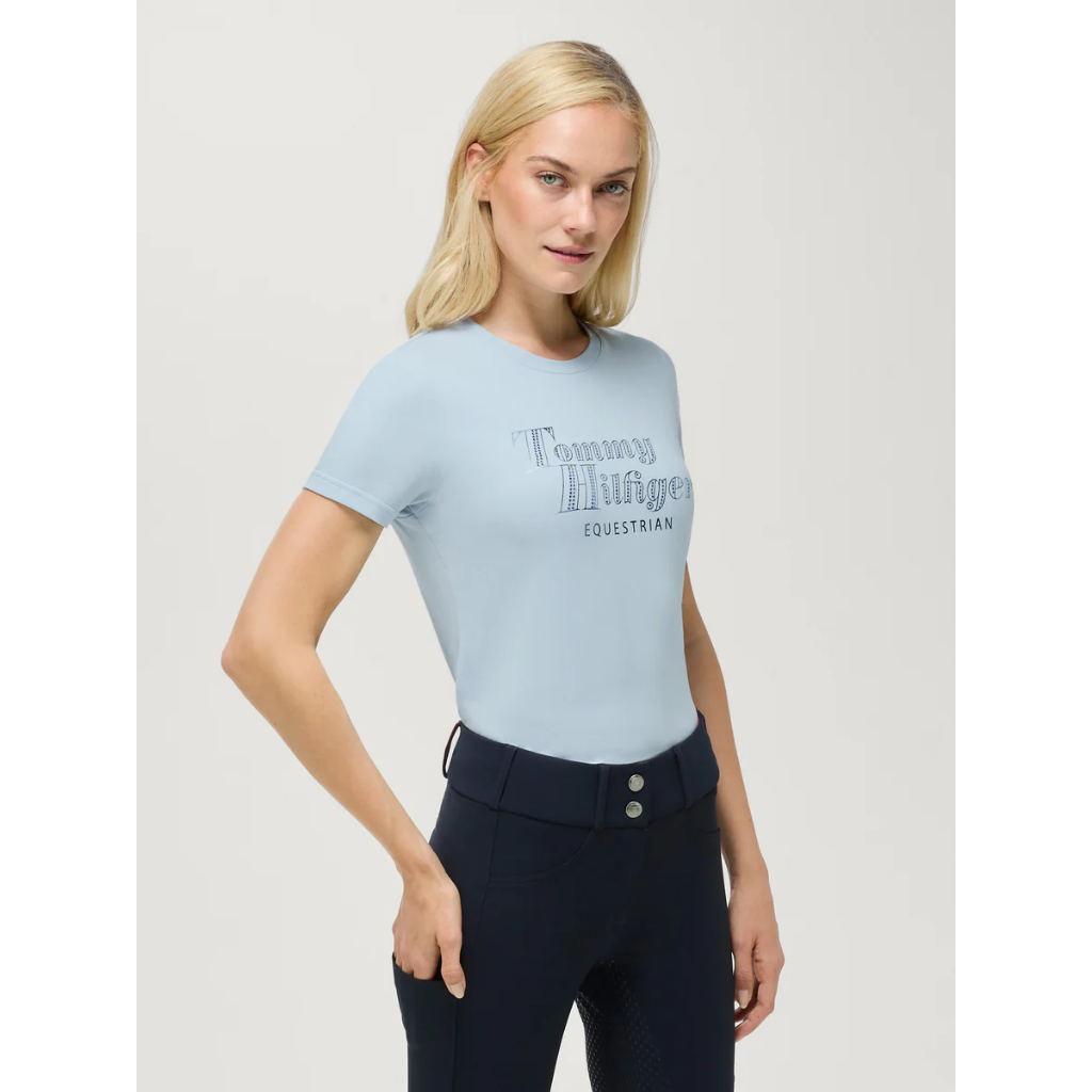Tommy Hilfiger Malibu Rhinestone T-Shirt Sweet Blue