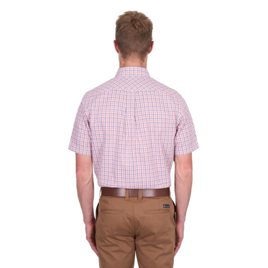 Thomas Cook Men's Robert Short Sleeve Shirt Red/Tan