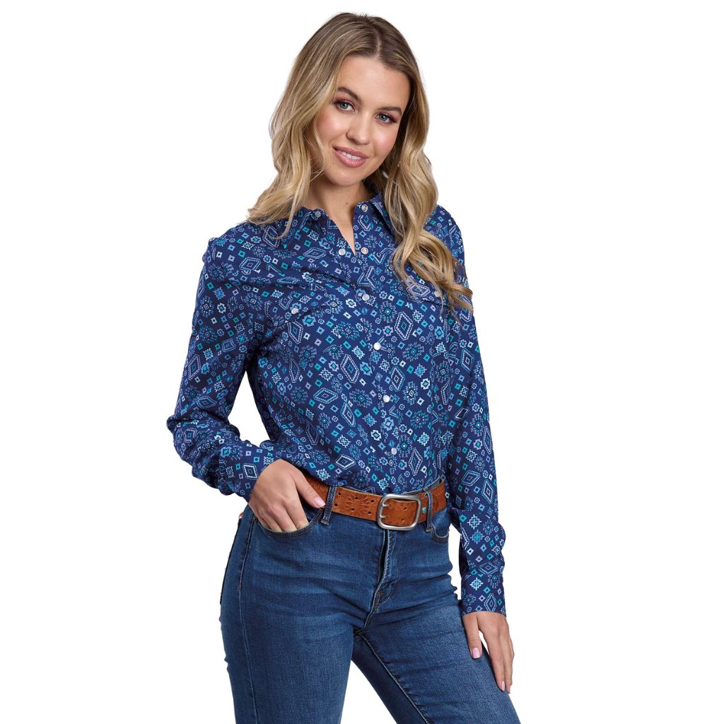 Women's Just Country Aztec Print Shirt