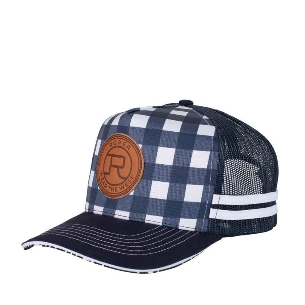 Roper Trucker Cap Mini Plaid