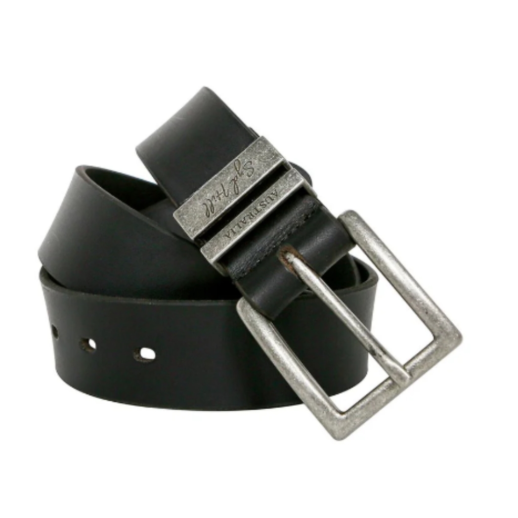 Syd Hill Leather Drover's Belt Black