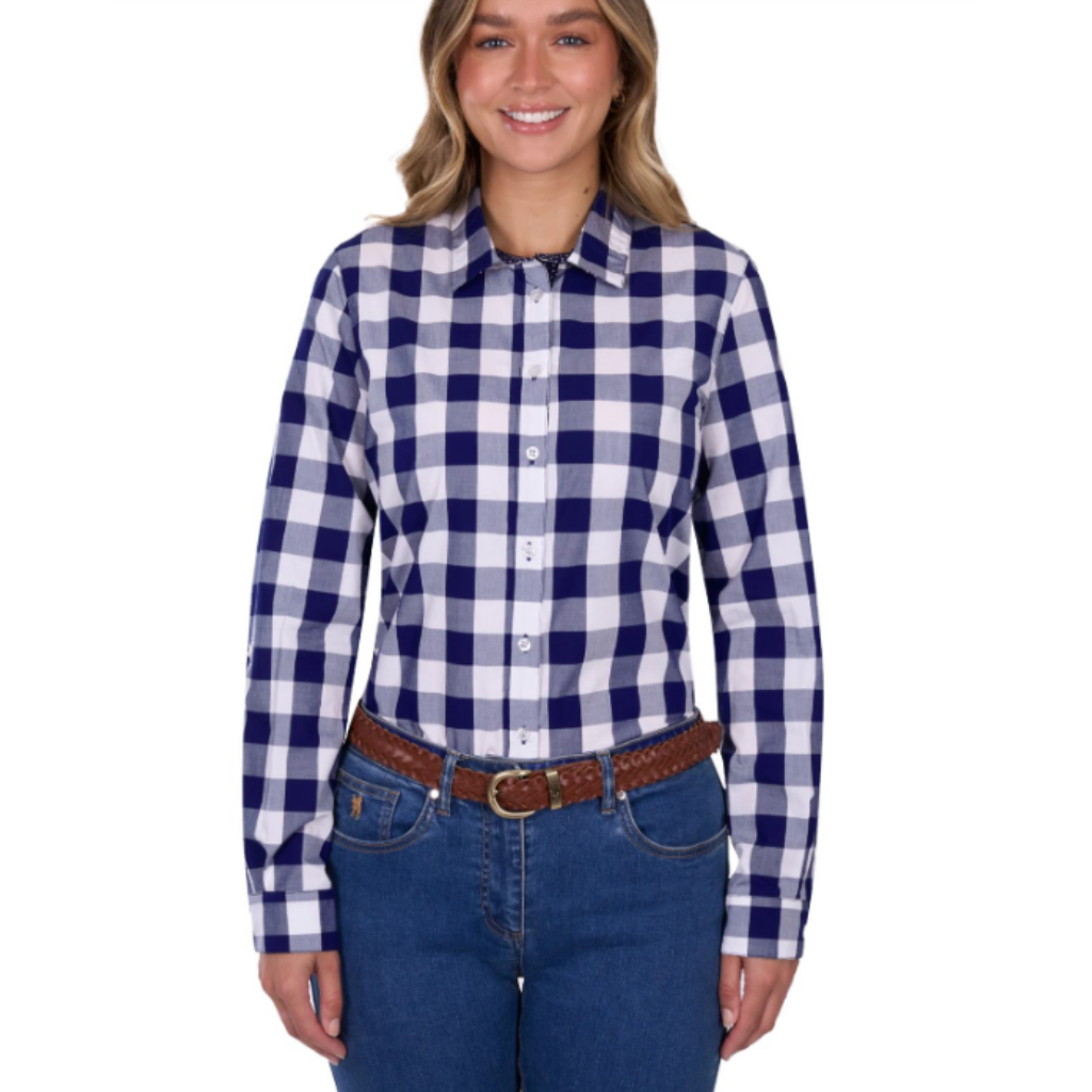 Women's Thomas Cook Scarlet Tab Long Sleeve Shirt Navy/White