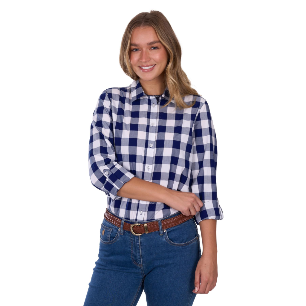 Women's Thomas Cook Scarlet Tab Long Sleeve Shirt Navy/White