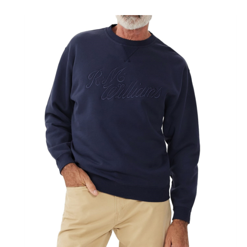 RMW Men's Script Jumper Navy