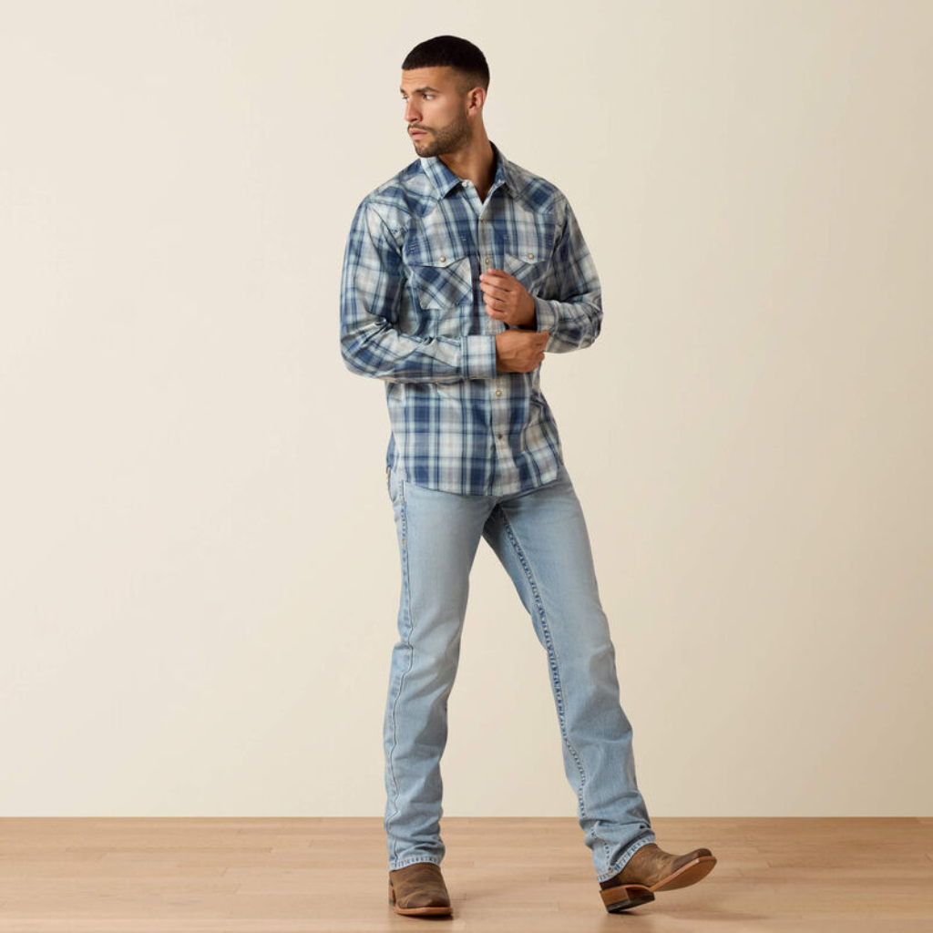 Ariat Men's Retro Heathcliff Fitted Western Snap Shirt