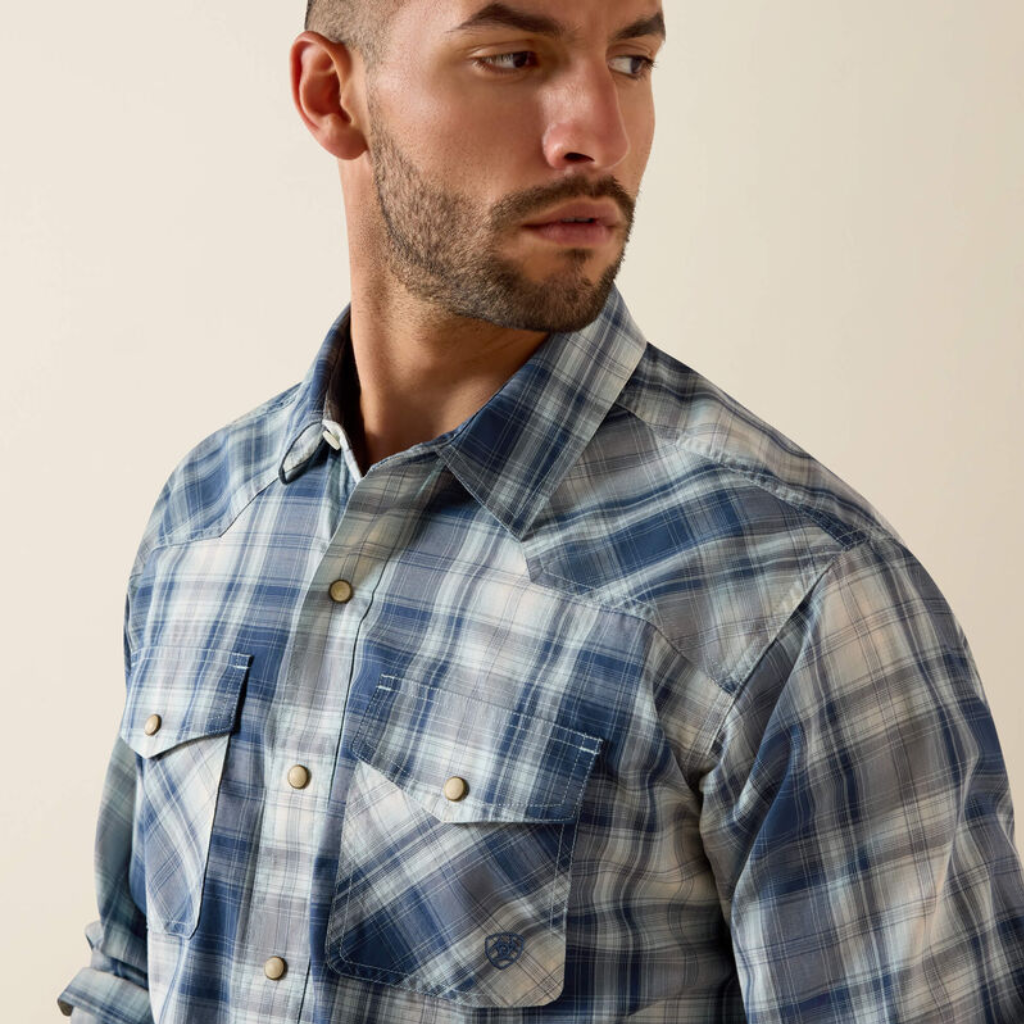 Ariat Men's Retro Heathcliff Fitted Western Snap Shirt