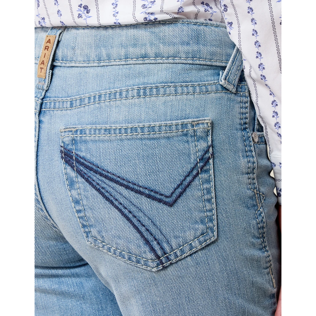 Ariat Girls' Boot Cut Stretch Low Rise Slim Fit Boot Cut Jeans - Porto