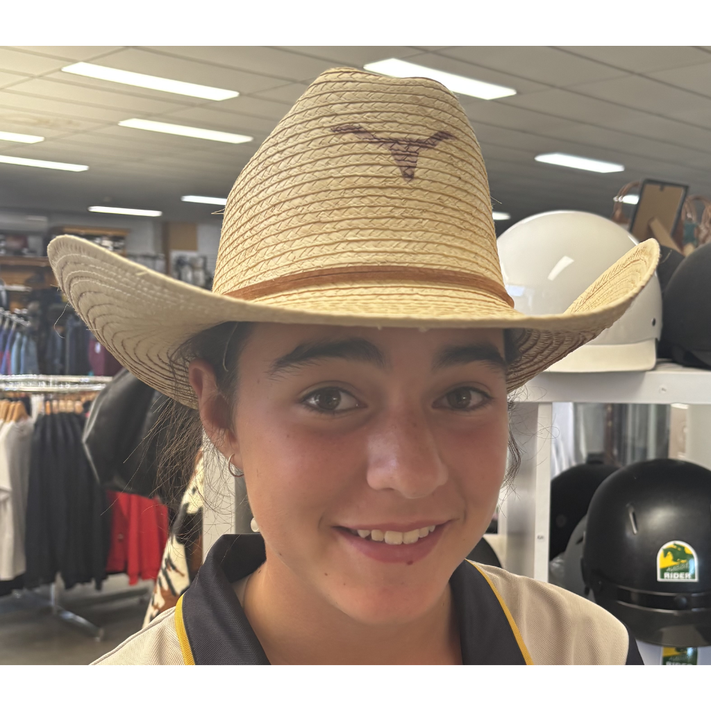 Just Country Kids Cattleman Palm Longhorn Hat