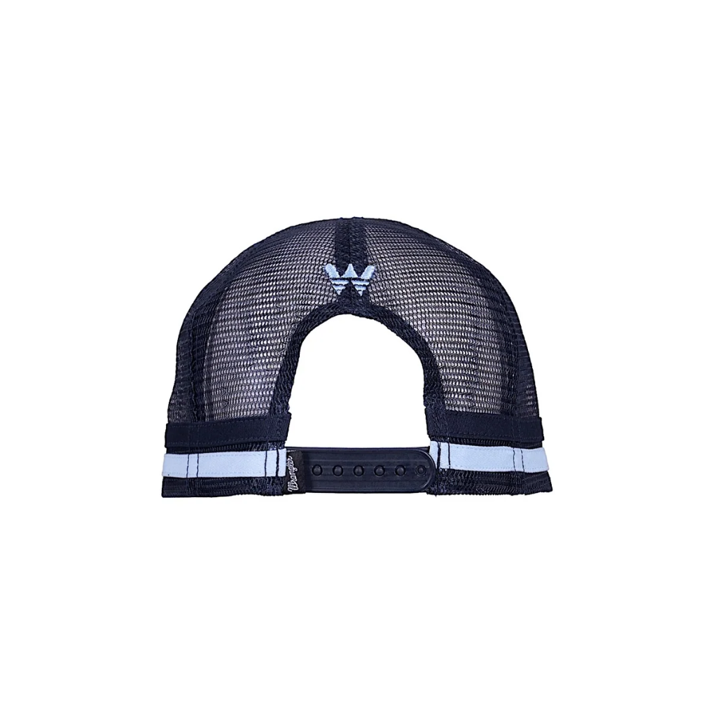 Wrangler Hank High Profile Trucker Cap - Navy / Light Blue
